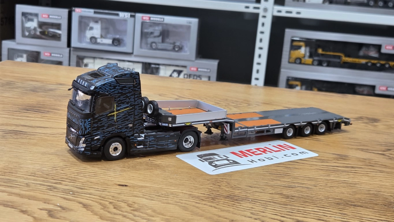 1/50 VOLVO FH AERO 4X2 + Lowbed Dorse 3 Aks