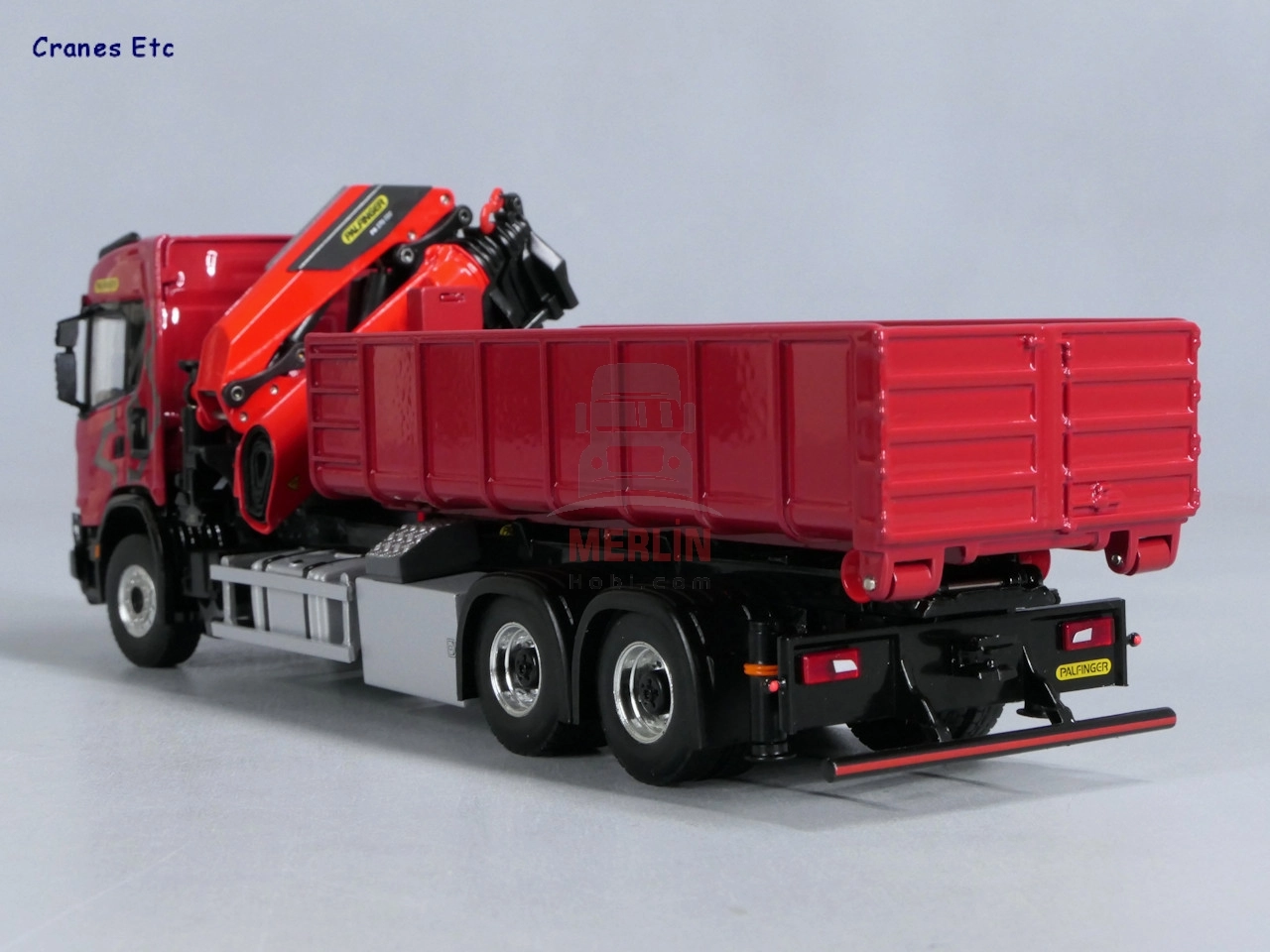 1/50 SCANIA G NORMAL CG17N RIGED TRUCK WITH HOOKLIFT SYSTEM 6X4 WITH PALFINGER PK 370 TECVinçler