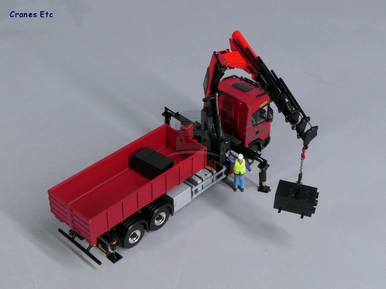 1/50 SCANIA G NORMAL CG17N RIGED TRUCK WITH HOOKLIFT SYSTEM 6X4 WITH PALFINGER PK 370 TECVinçler