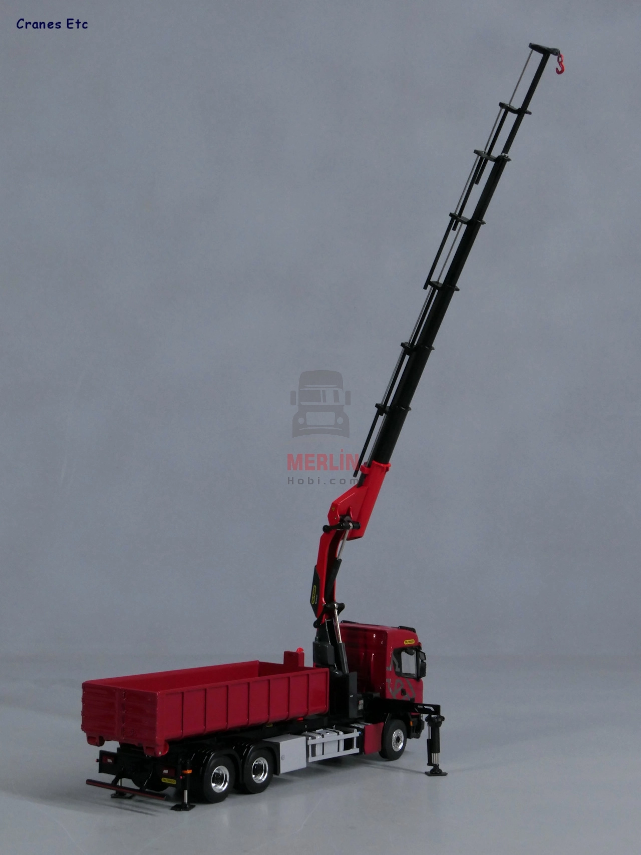 1/50 SCANIA G NORMAL CG17N RIGED TRUCK WITH HOOKLIFT SYSTEM 6X4 WITH PALFINGER PK 370 TECVinçler