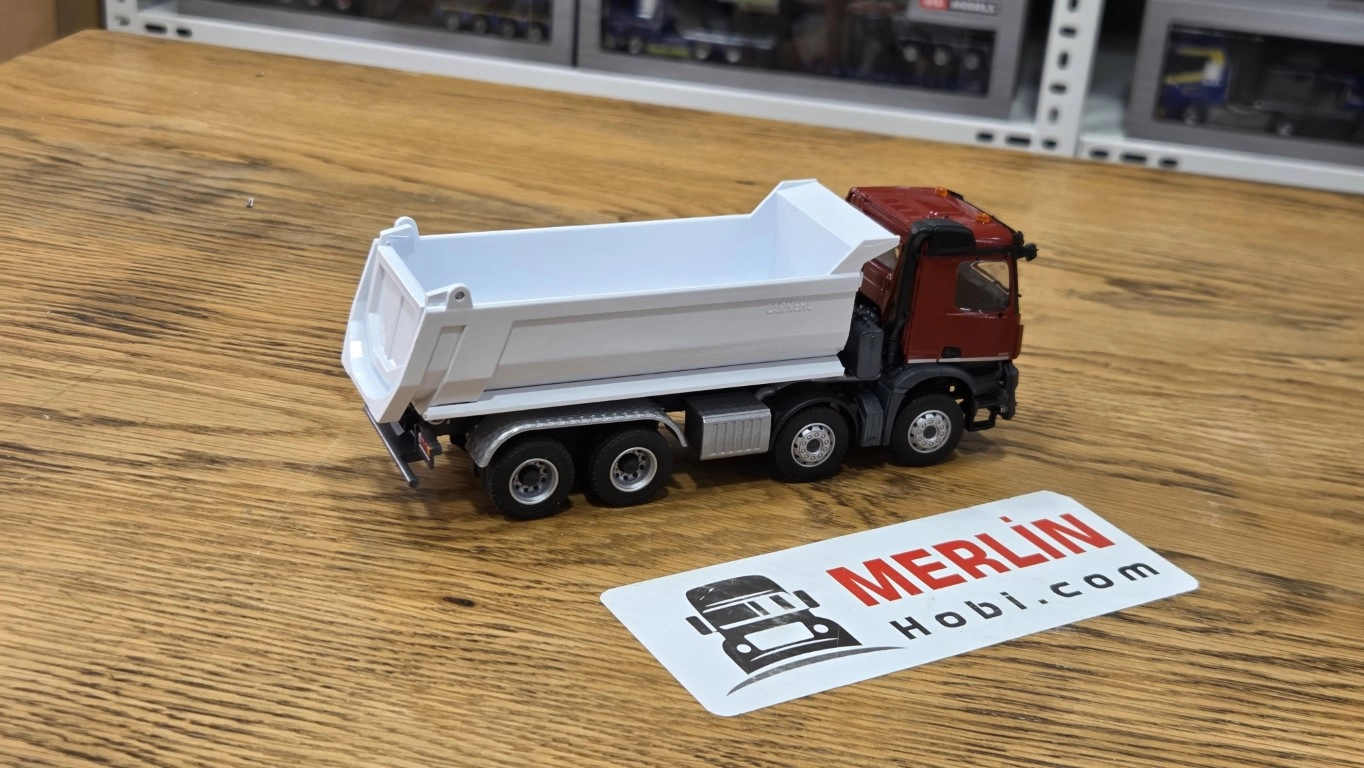 1/50  Mercedes AROCS 8X4 - CARNEHL Beyaz Damperli Kamyon