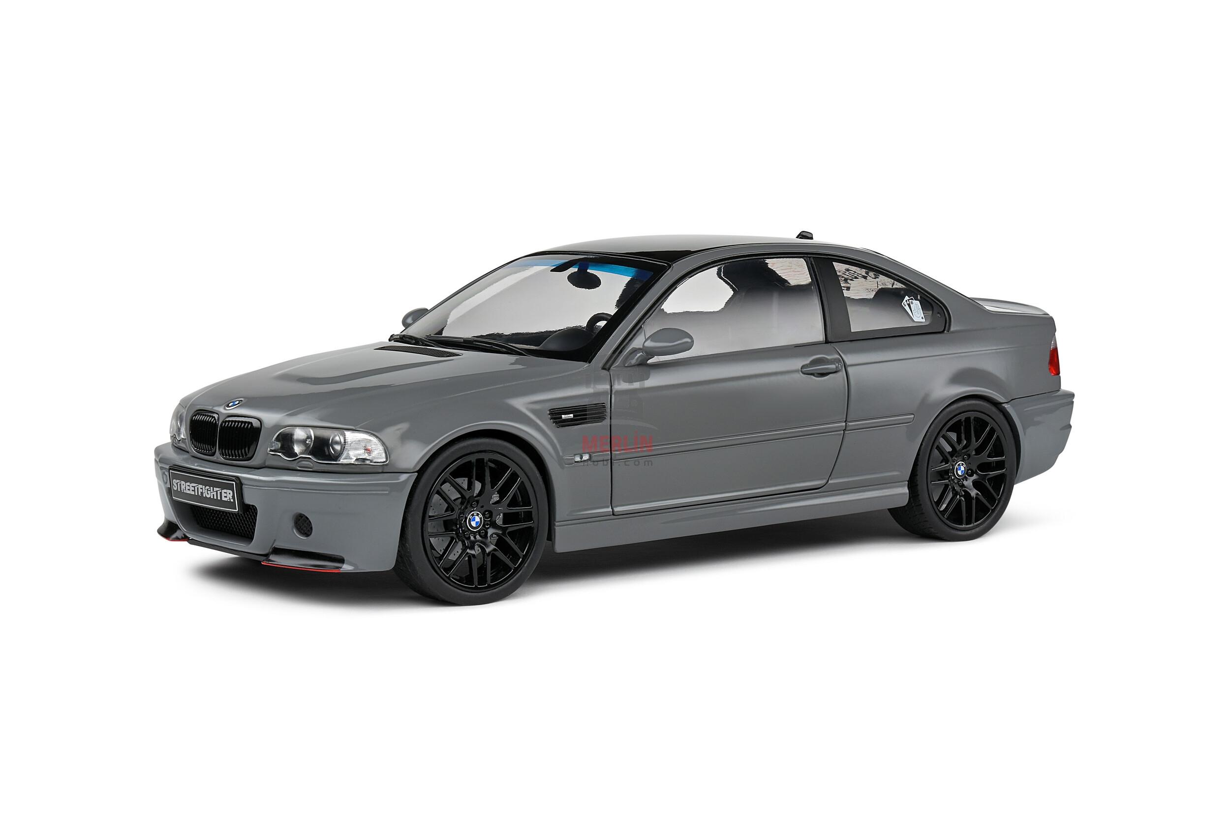 Solido 1/18 Scale S1806508 - BMW E46 M3 COUPE STREETFIGHTERS – Nardo Grey – 2000