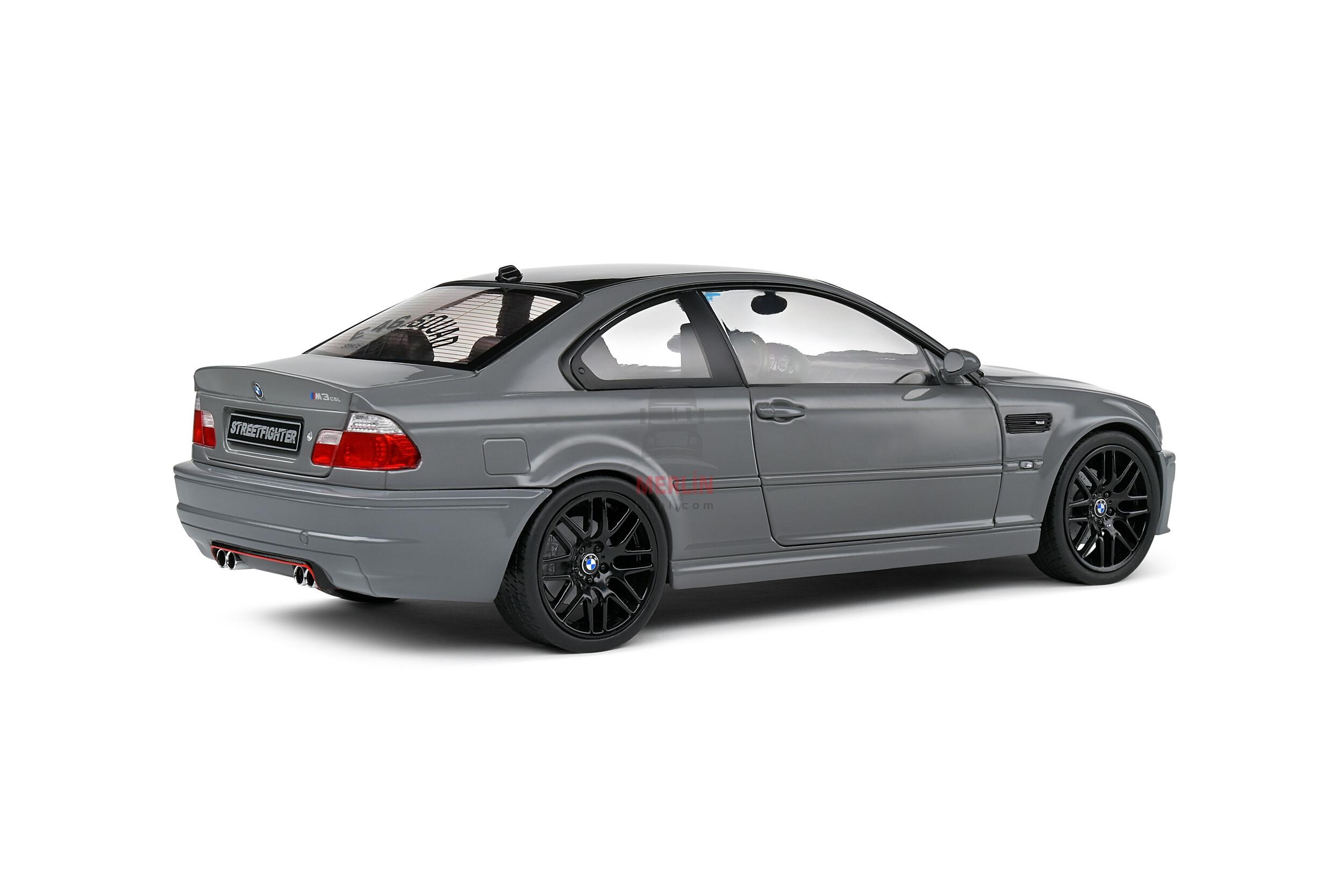 Solido 1/18 Scale S1806508 - BMW E46 M3 COUPE STREETFIGHTERS – Nardo Grey – 2000