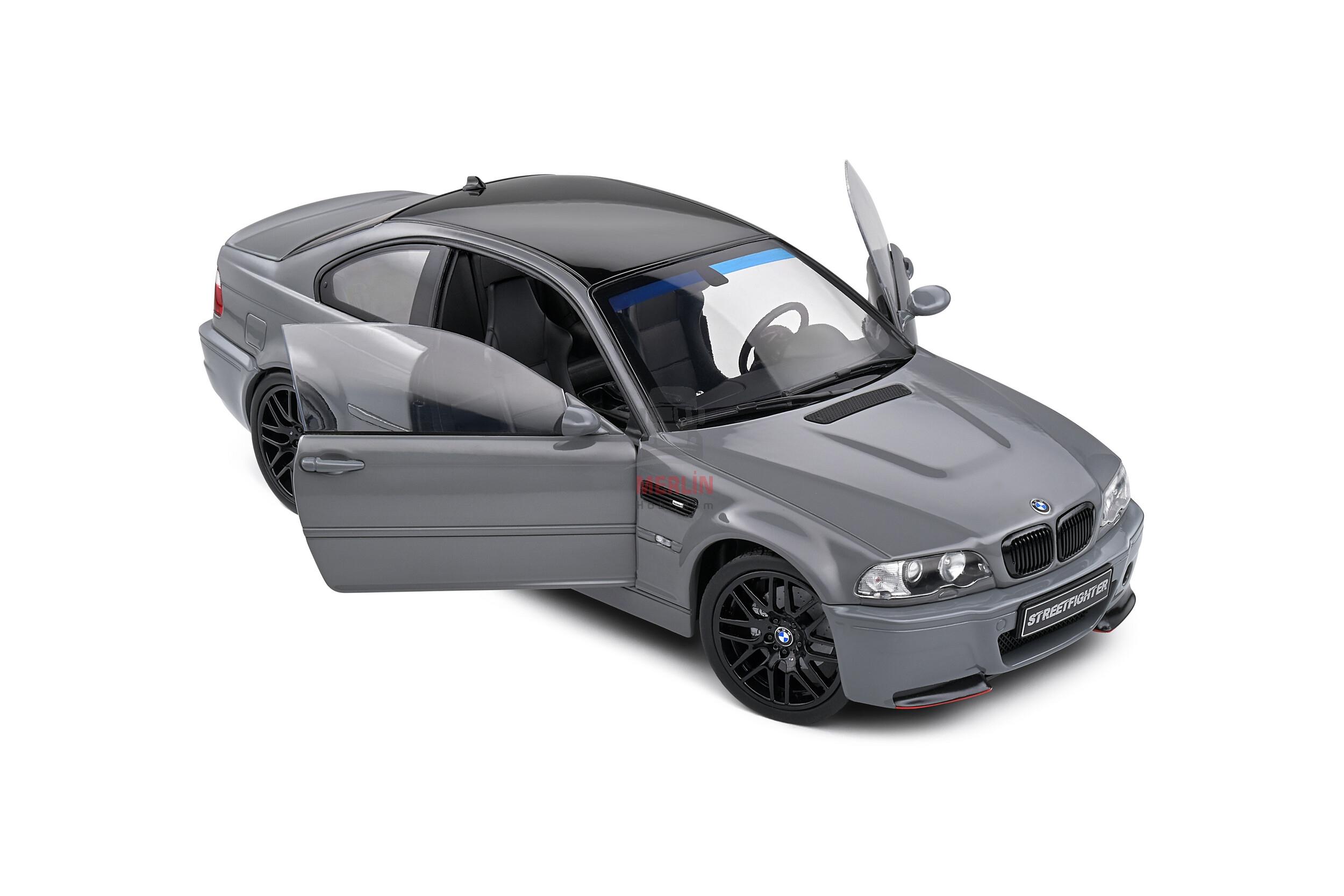 Solido 1/18 Scale S1806508 - BMW E46 M3 COUPE STREETFIGHTERS – Nardo Grey – 2000
