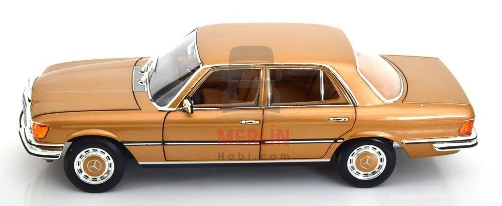 1/18 Norev 1973 Mercedes Benz 350SE W116 Gold Metalic