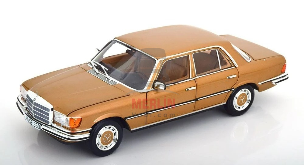 1/18 Norev 1973 Mercedes Benz 350SE W116 Gold Metalic