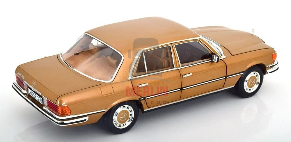 1/18 Norev 1973 Mercedes Benz 350SE W116 Gold Metalic