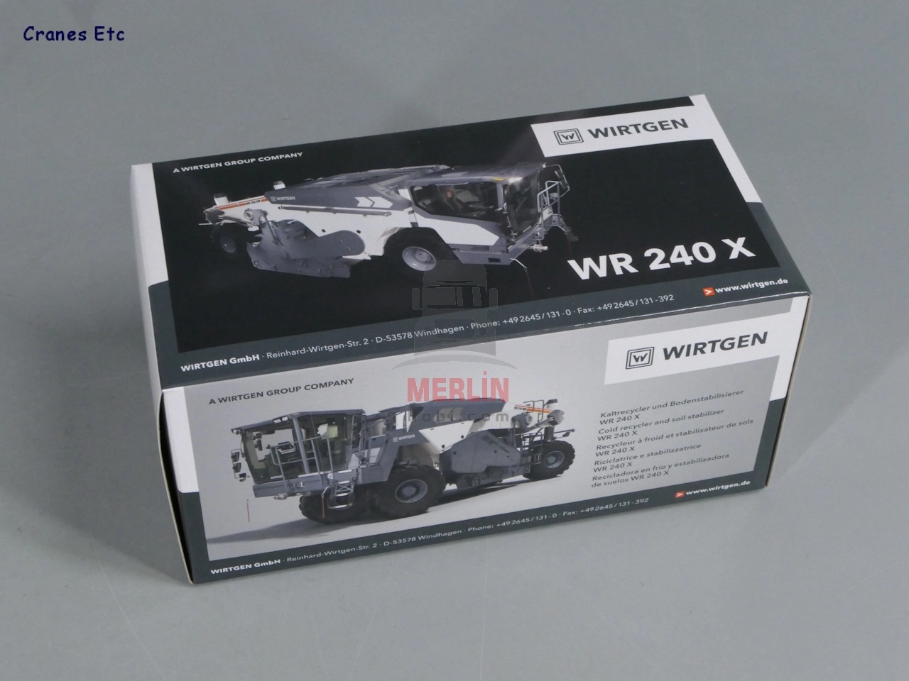 1/50 Wirtgen WR 240 X Soğuk Geri Dönüştürücü ve Toprak Stabilizatörü - sergilenmeye hazır model araç