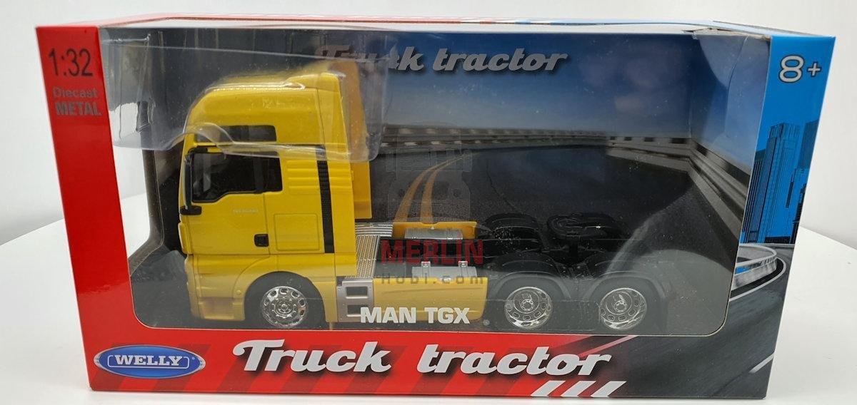 1/32 - MAN TGX XXL 6x4 Sarı  -  WELLY 