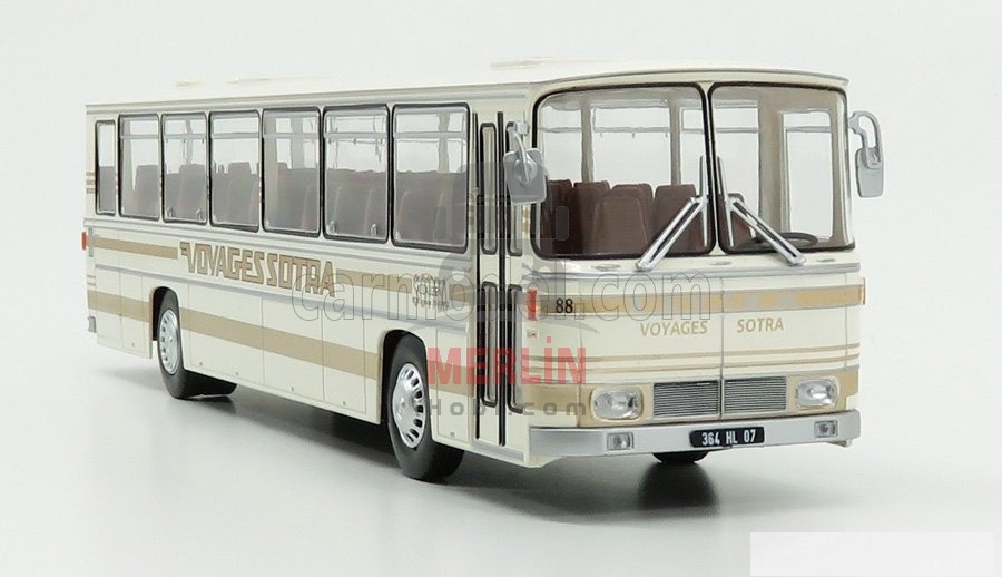 1/43 Ölçek - ikinci el -EDICOLA - SAVIEM - E7L AUTOBUS CANADA 1970 Klasik Otobüs 