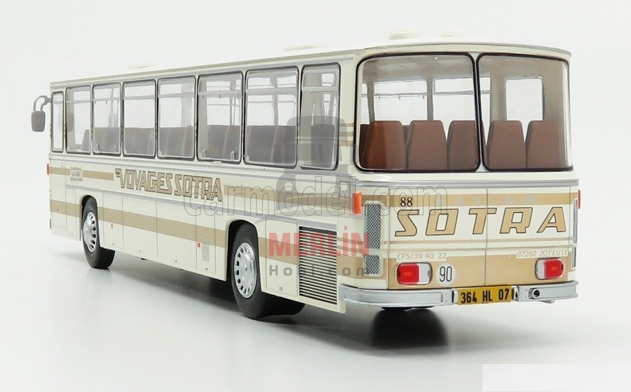 1/43 Ölçek - ikinci el -EDICOLA - SAVIEM - E7L AUTOBUS CANADA 1970 Klasik Otobüs 