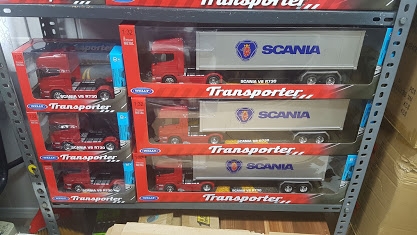 1/32 - Scania V8 R730 ve Dorse  Welly Tır Çekici