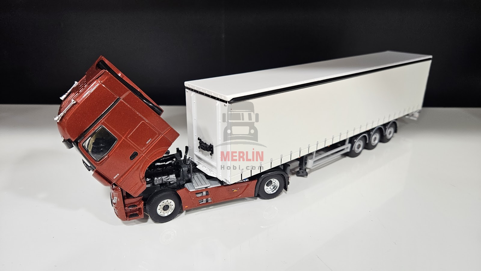 1/50 - Mercedes ACTROS L MP5  4X2 + Tenteli  Trailer