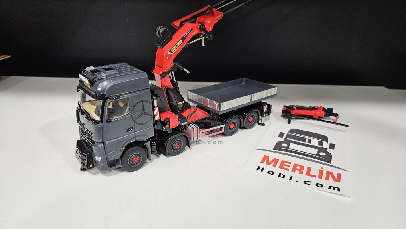 ikinci el - Mercedes AROCS BIG SPACE 8X4 + PALFINGER PK 165.002 TEC7 + JIB Vinçler