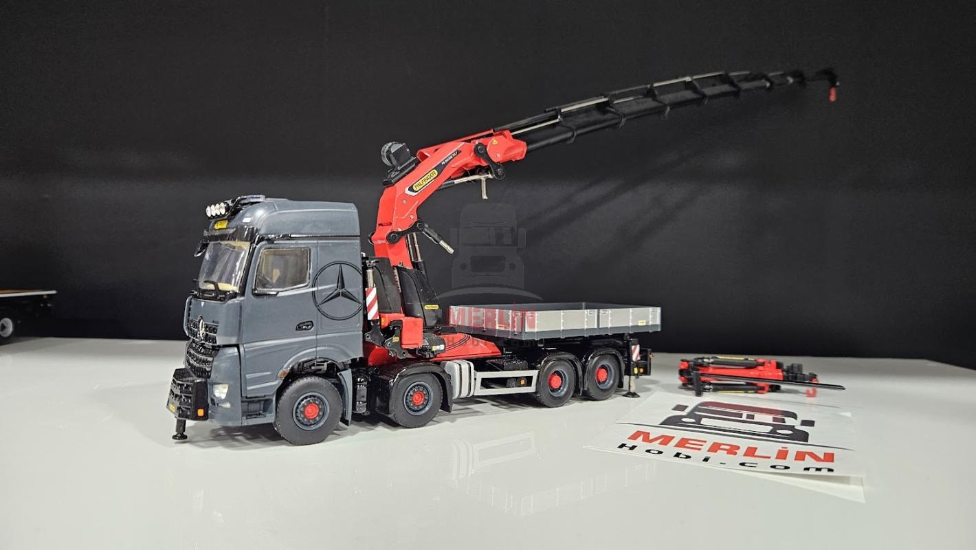 ikinci el - Mercedes AROCS BIG SPACE 8X4 + PALFINGER PK 165.002 TEC7 + JIB Vinçler