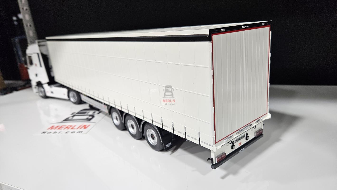 1/32 Marge Renault T520 4x2 + Tenteli Dorse Beyaz Renk