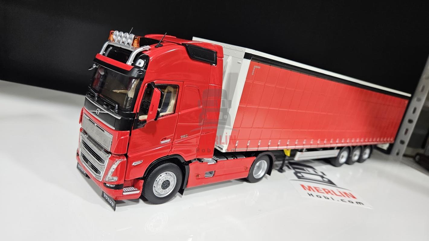 1/32 Marge Volvo FH5 4x2 + Tent Trailer Red Colour