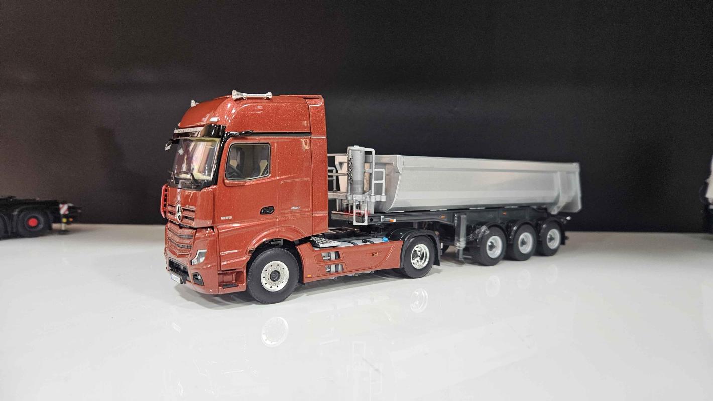 1/50 - Mercedes ACTROS L 1853 MP5  4x2 + Damper Dorseli Tır Çekici