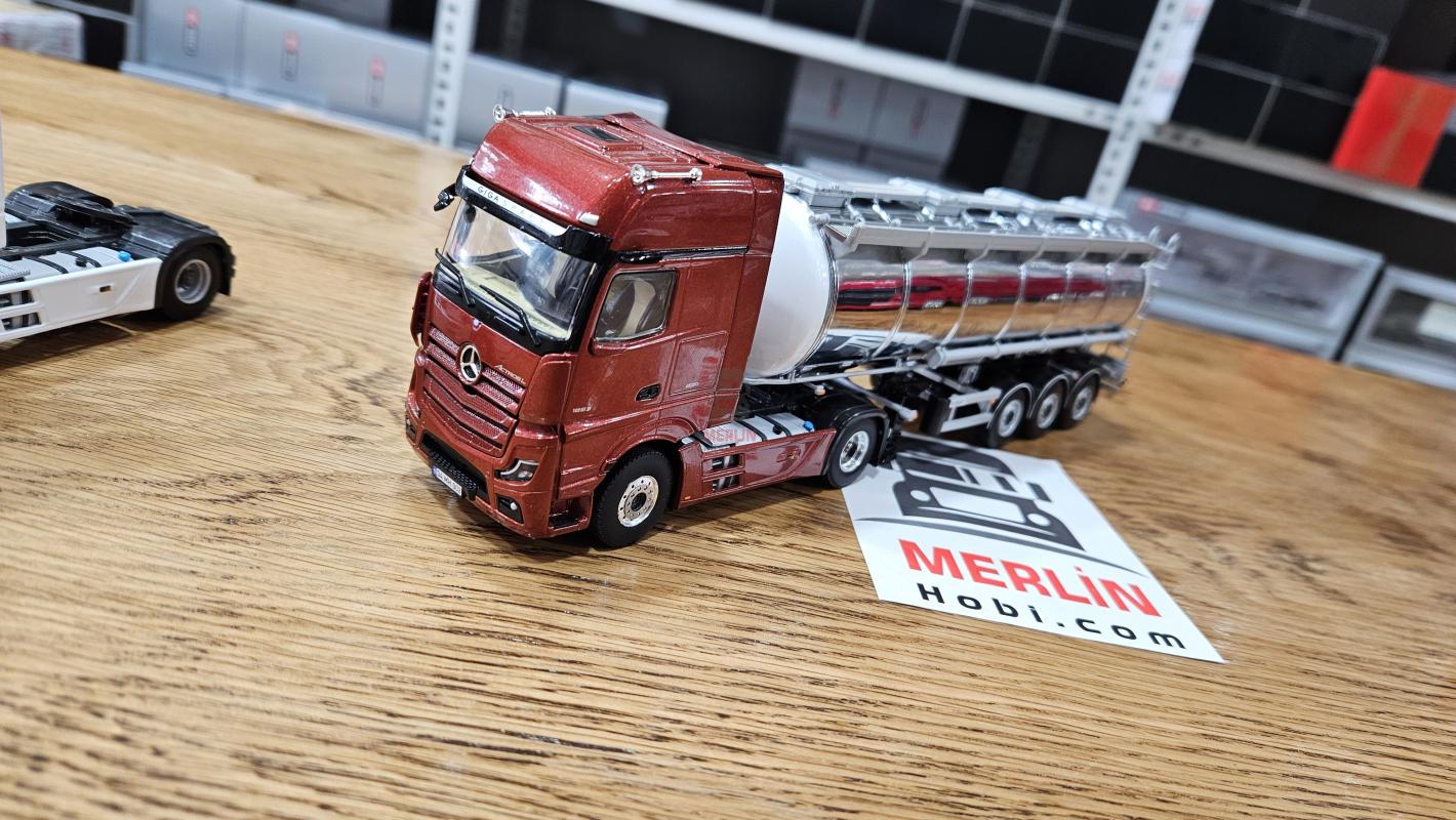 1/50 - Mercedes ACTROS L 1853 MP5 4x2 + Krom Tanker Dorseli -Hobur
