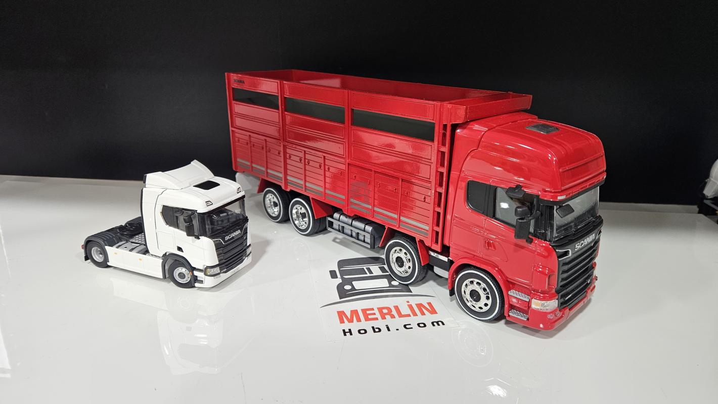 1/32 - Scania 8x4 V8 R730 Topline Özel imalat Kamyon