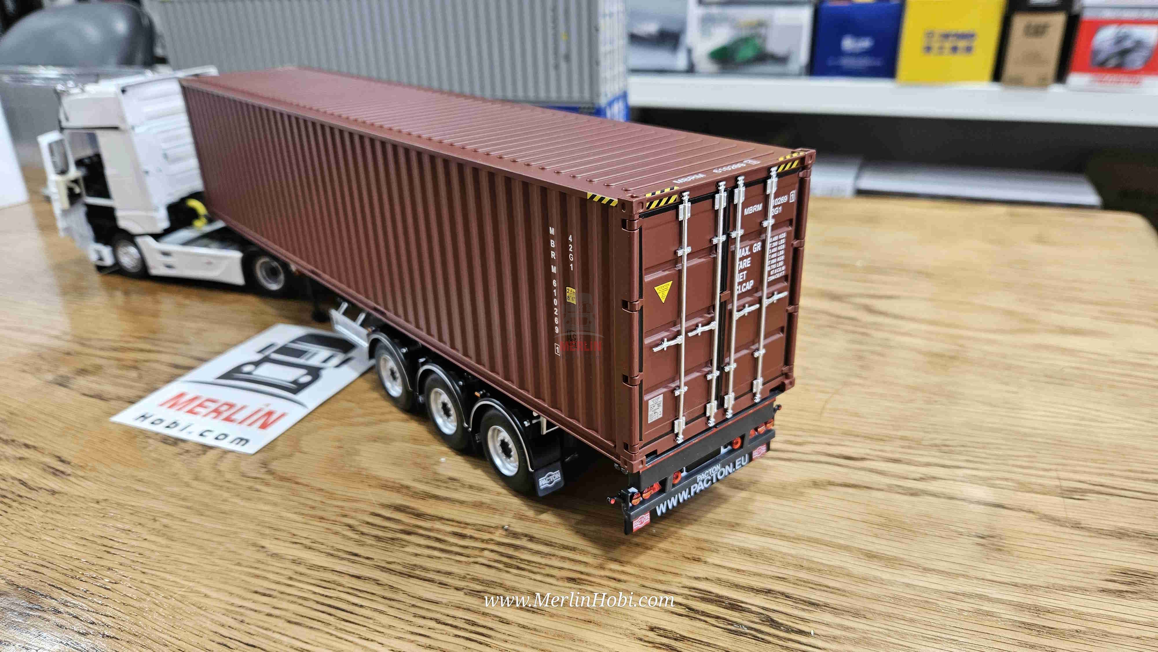 Container Maritime 40 Pieds Rouge – Marge Models – Échelle 1/32 – Neuf