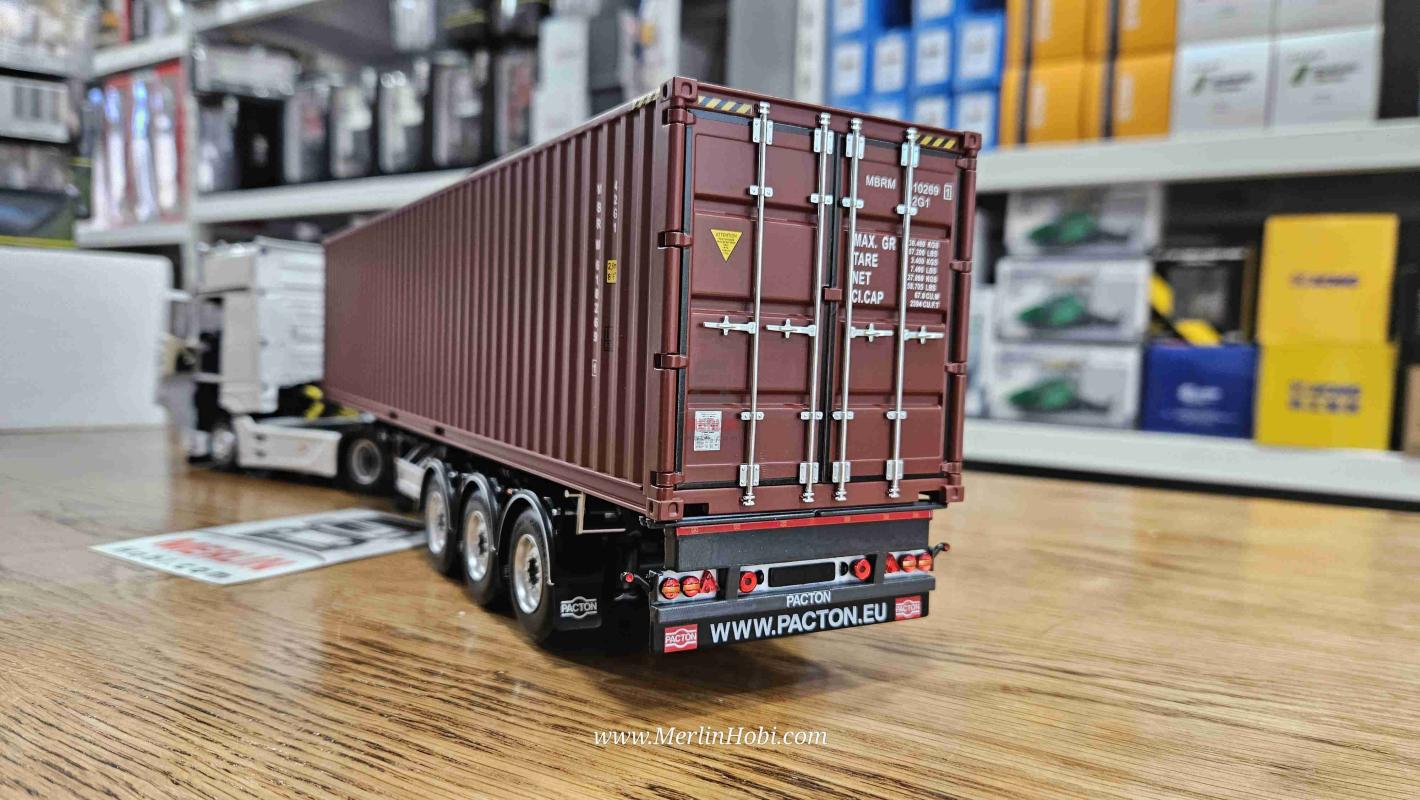 1/32 Marge Mercedes Actros 4x2 + 40ft Konteyner Dorse
