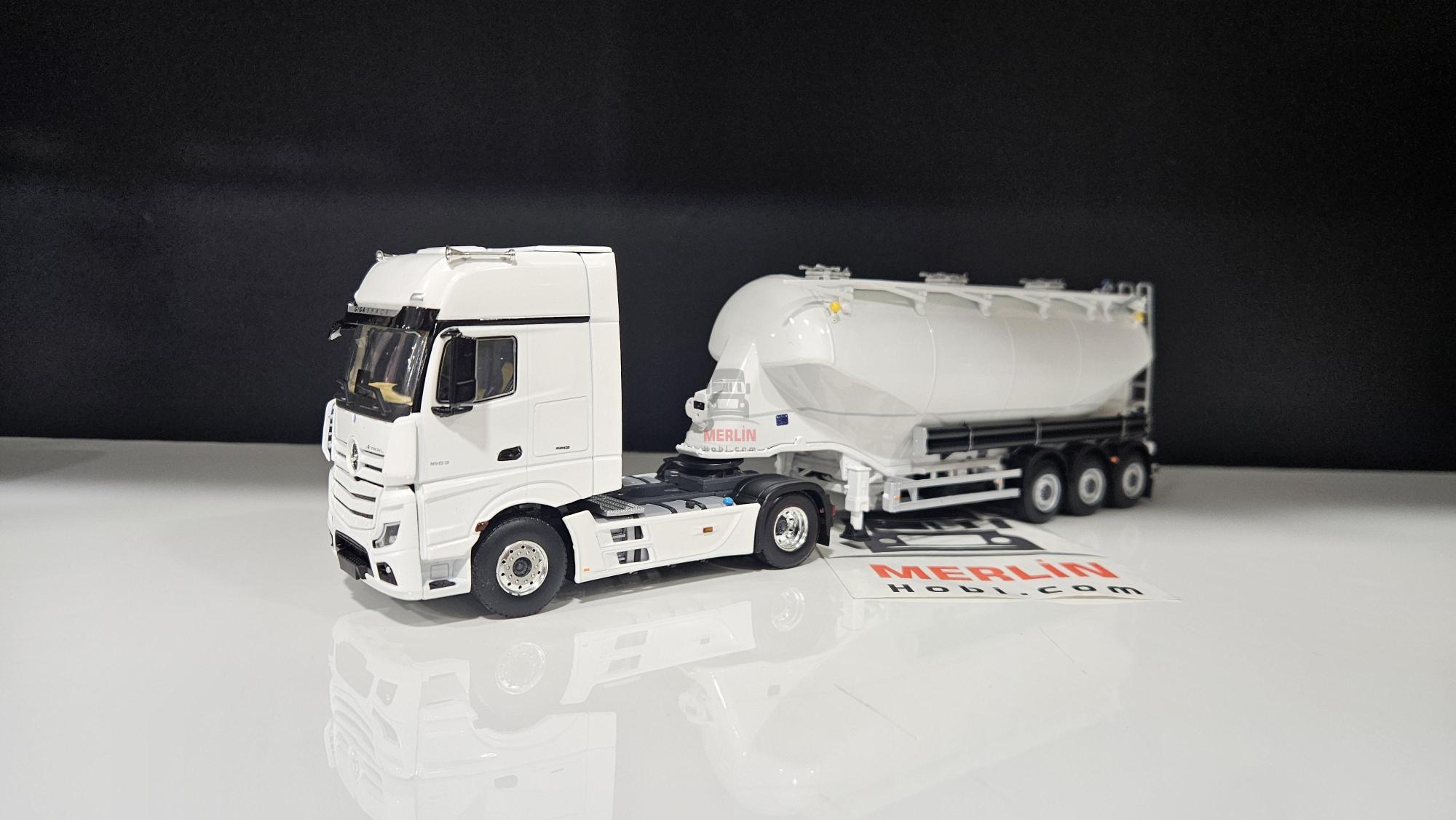 1/50 Merlin Hobi; MERCEDES-BENZ ACTROS MP5 Giga Space 4X2 Silobas Dorseli