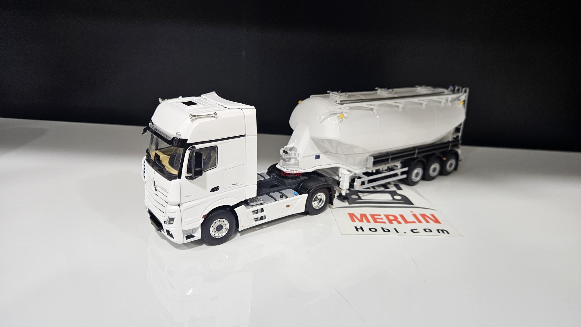 1/50 Merlin Hobi; MERCEDES-BENZ ACTROS MP5 Giga Space 4X2 Silobas Dorseli