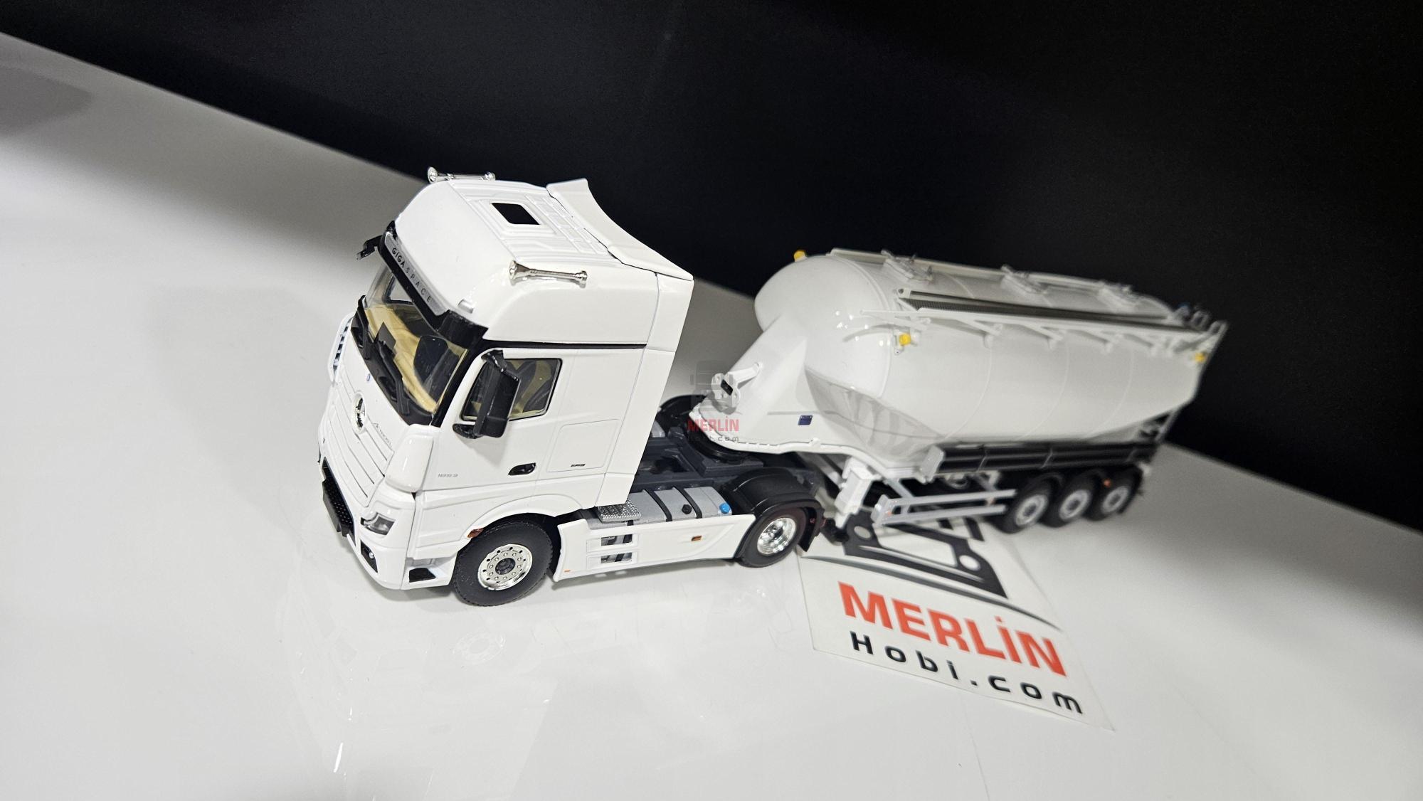 1/50 Merlin Hobi; MERCEDES-BENZ ACTROS MP5 Giga Space 4X2 Silobas Dorseli