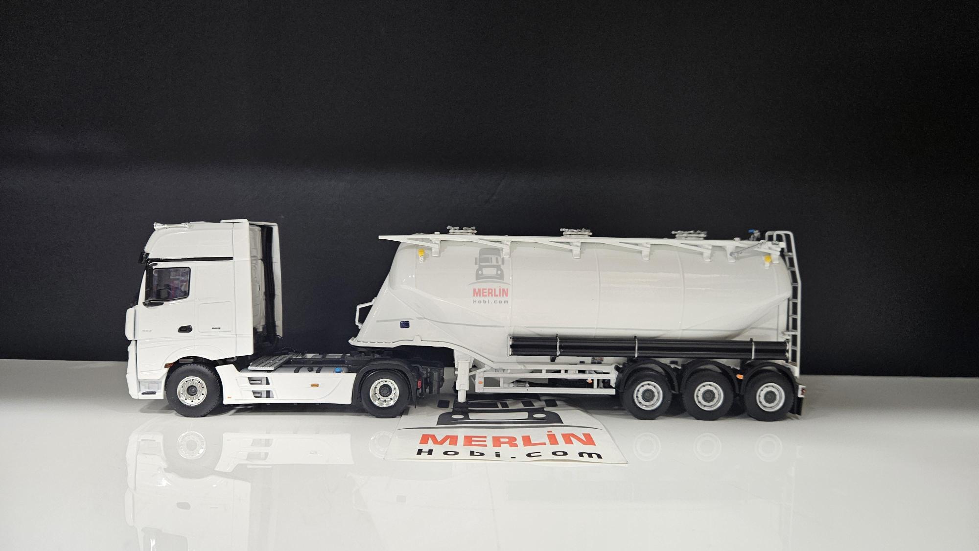 1/50 Merlin Hobi; MERCEDES-BENZ ACTROS MP5 Giga Space 4X2 Silobas Dorseli