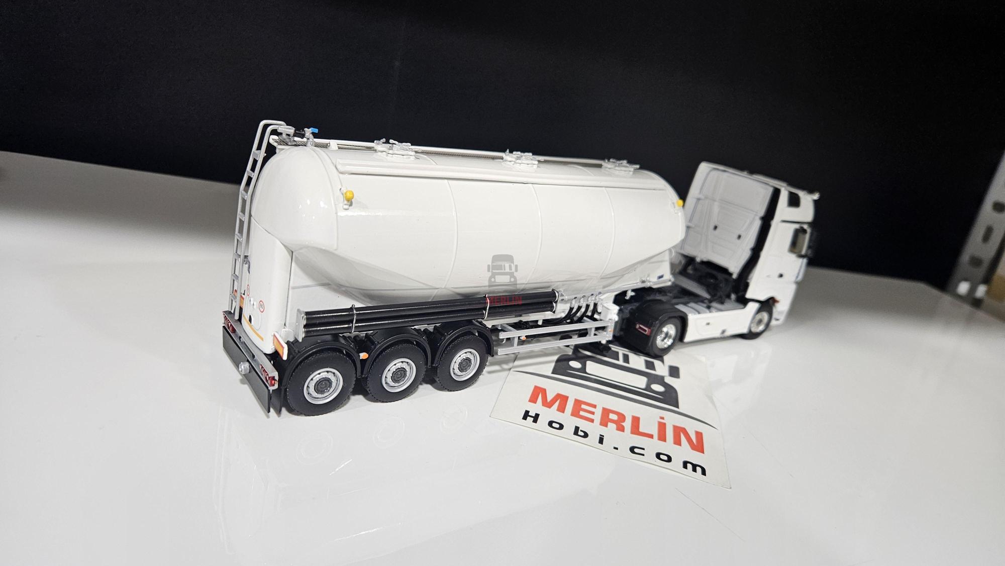 1/50 Merlin Hobi; MERCEDES-BENZ ACTROS MP5 Giga Space 4X2 Silobas Dorseli