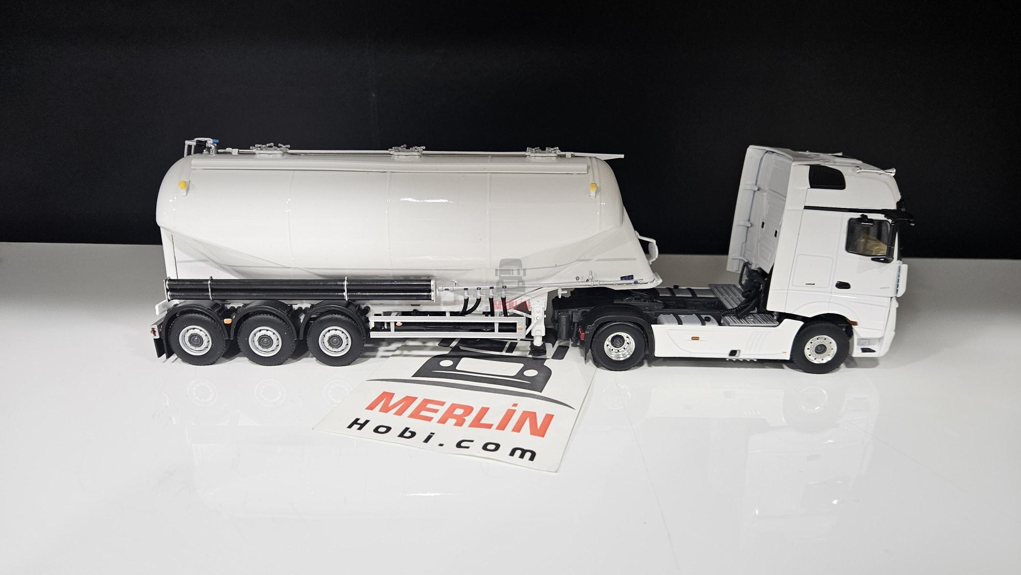 1/50 Merlin Hobi; MERCEDES-BENZ ACTROS MP5 Giga Space 4X2 Silobas Dorseli