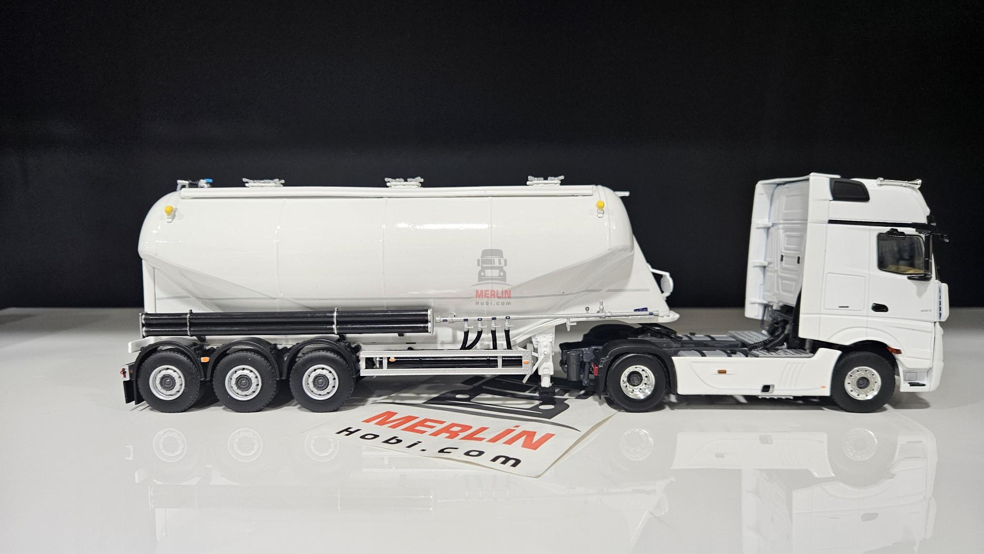 1/50 Merlin Hobi; MERCEDES-BENZ ACTROS MP5 Giga Space 4X2 Silobas Dorseli