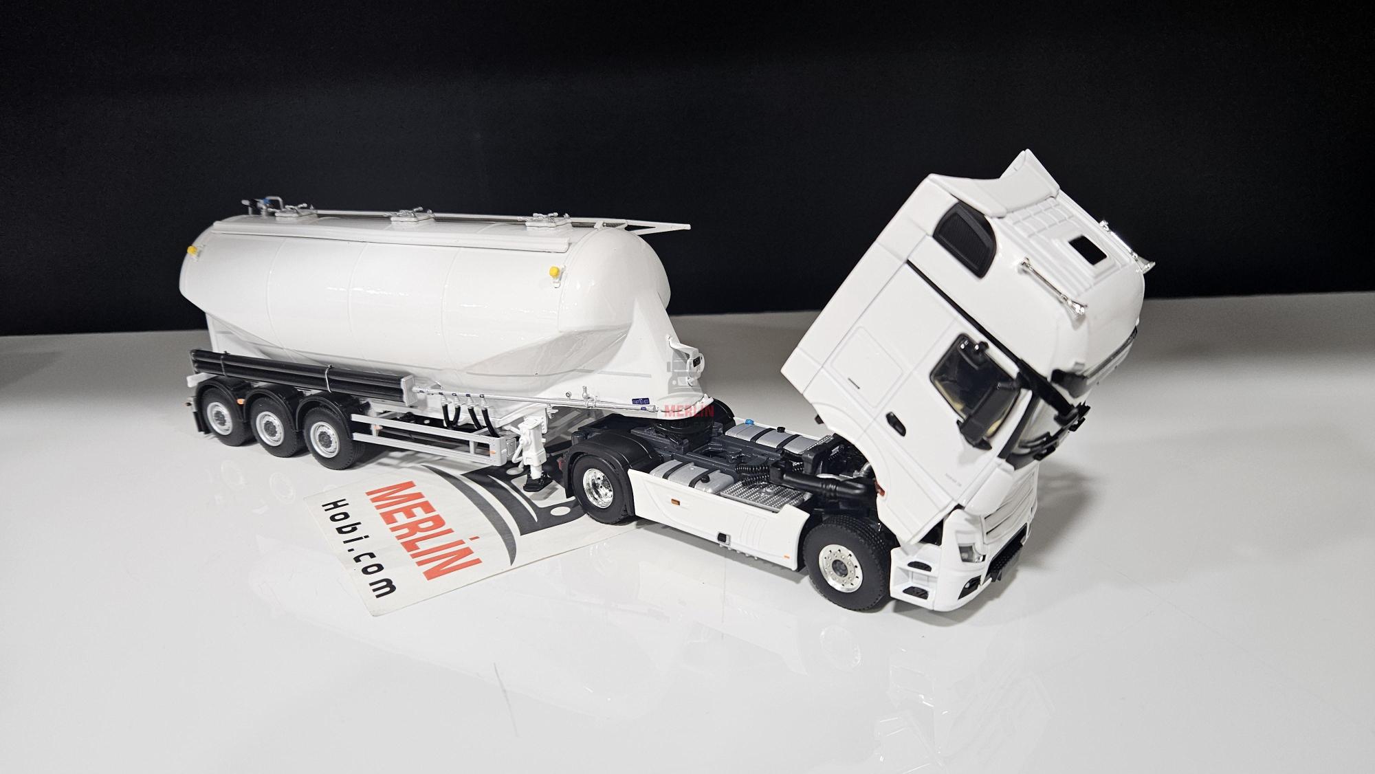 1/50 Merlin Hobi; MERCEDES-BENZ ACTROS MP5 Giga Space 4X2 Silobas Dorseli