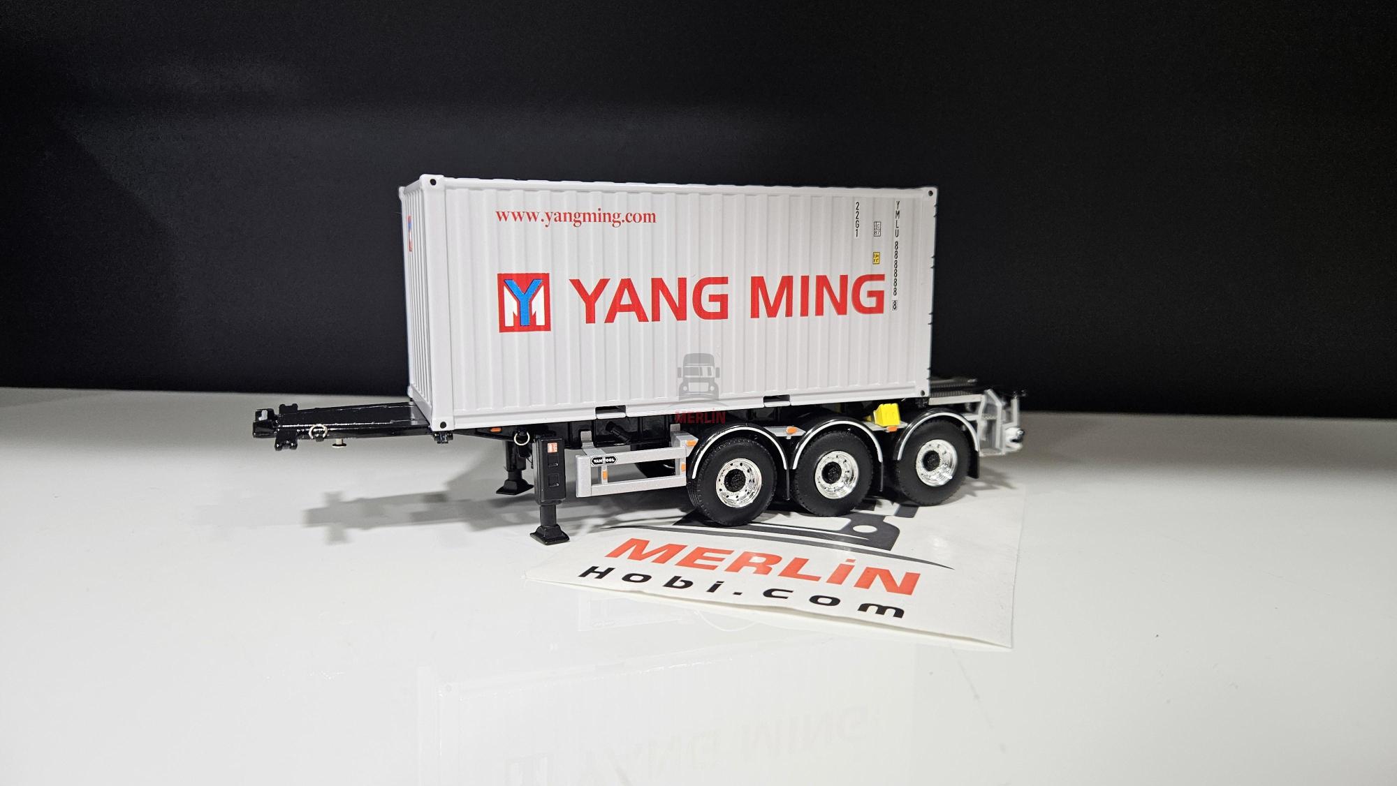 1/50 - 20 ft Konteyner ve Taşıma Dorsesi - 20ft YANG MING