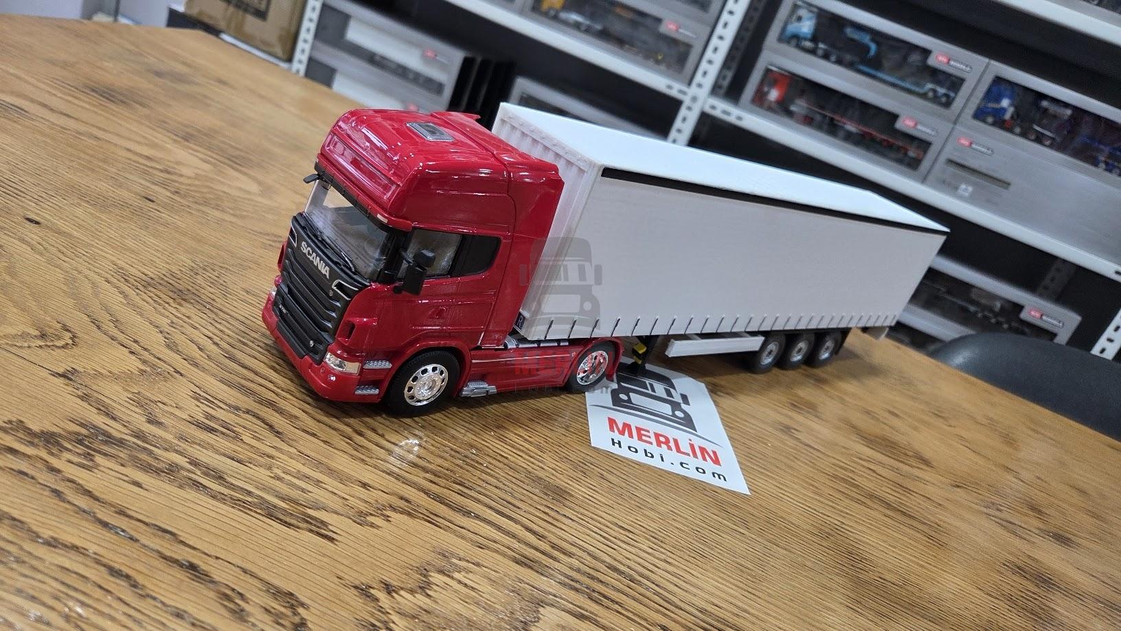 1/32 - Scania V8 R730 ve Tenteli Dorseli  Özel imalat