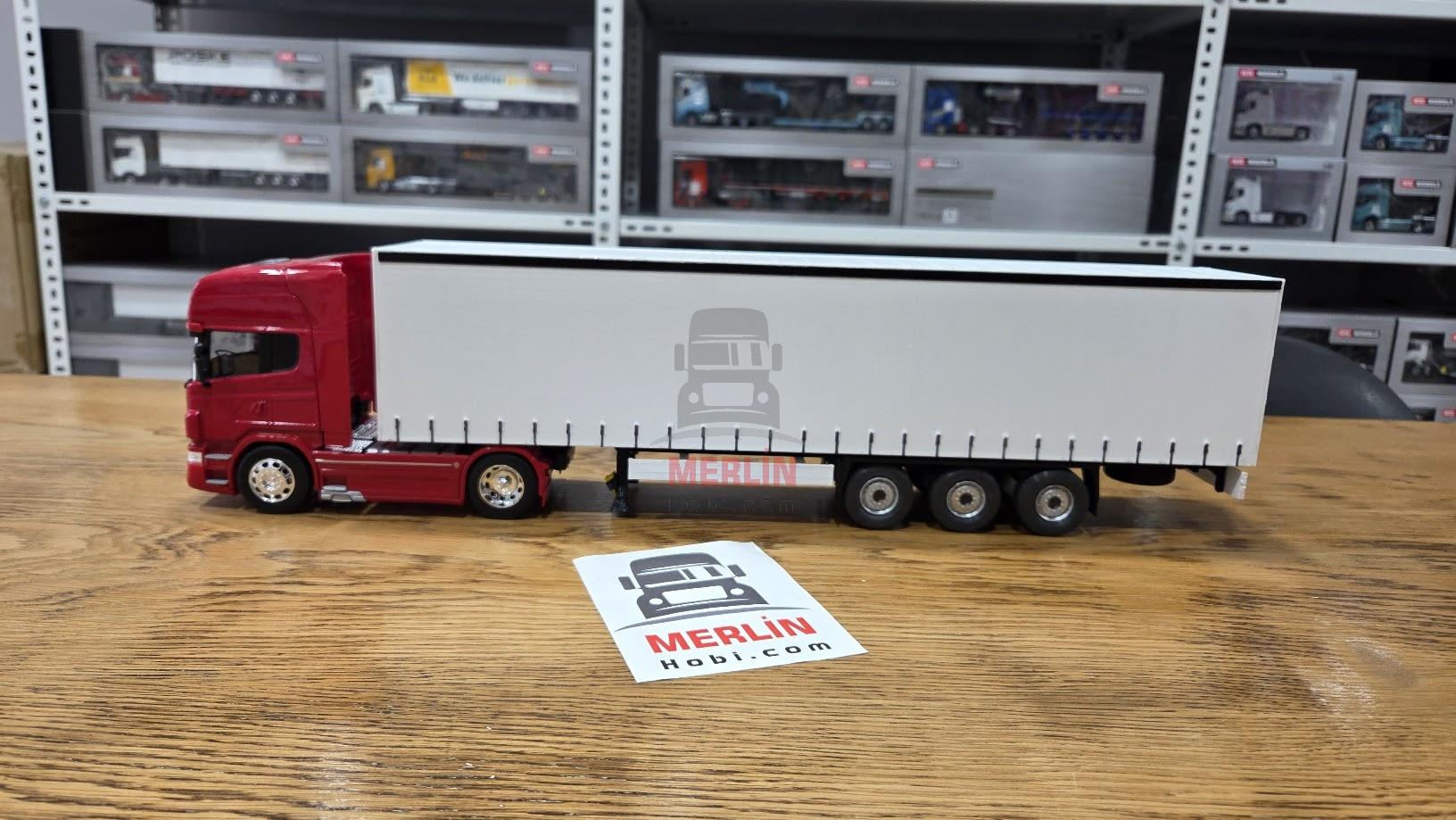 1/32 - Scania V8 R730 ve Tenteli Dorseli  Özel imalat
