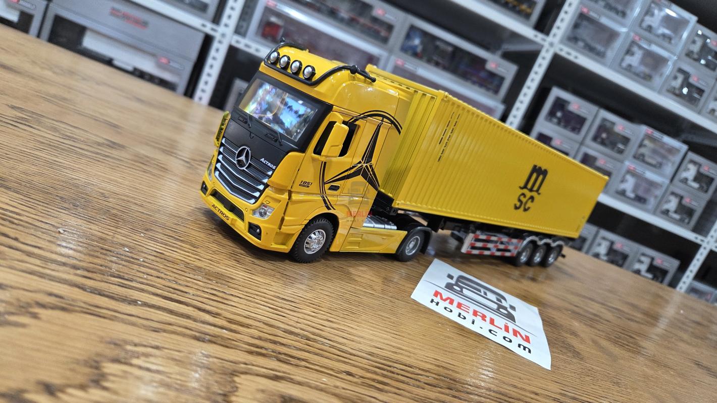 1/36 ölçekli Actros 1851 4x2 + 40ft Konteyner Dorseli - MSC