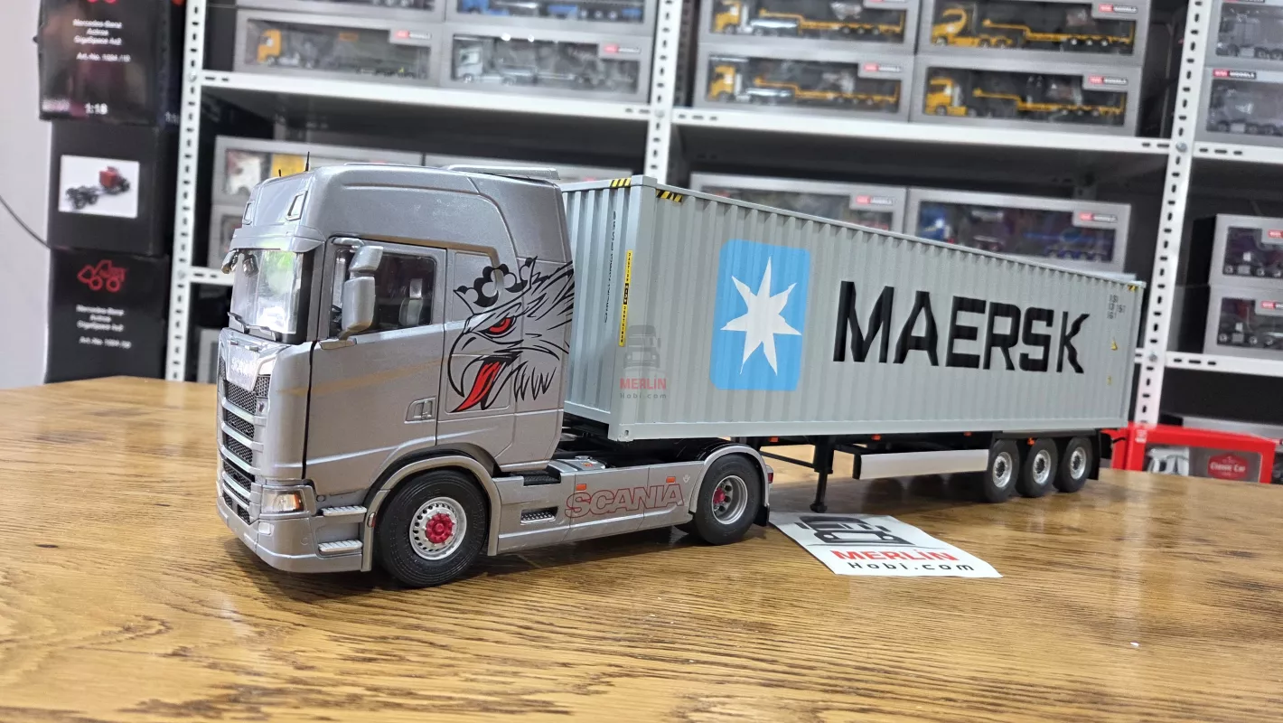 1/24 Scania 580S Highline + Konteyner Dorse - MAERSK  – Solido