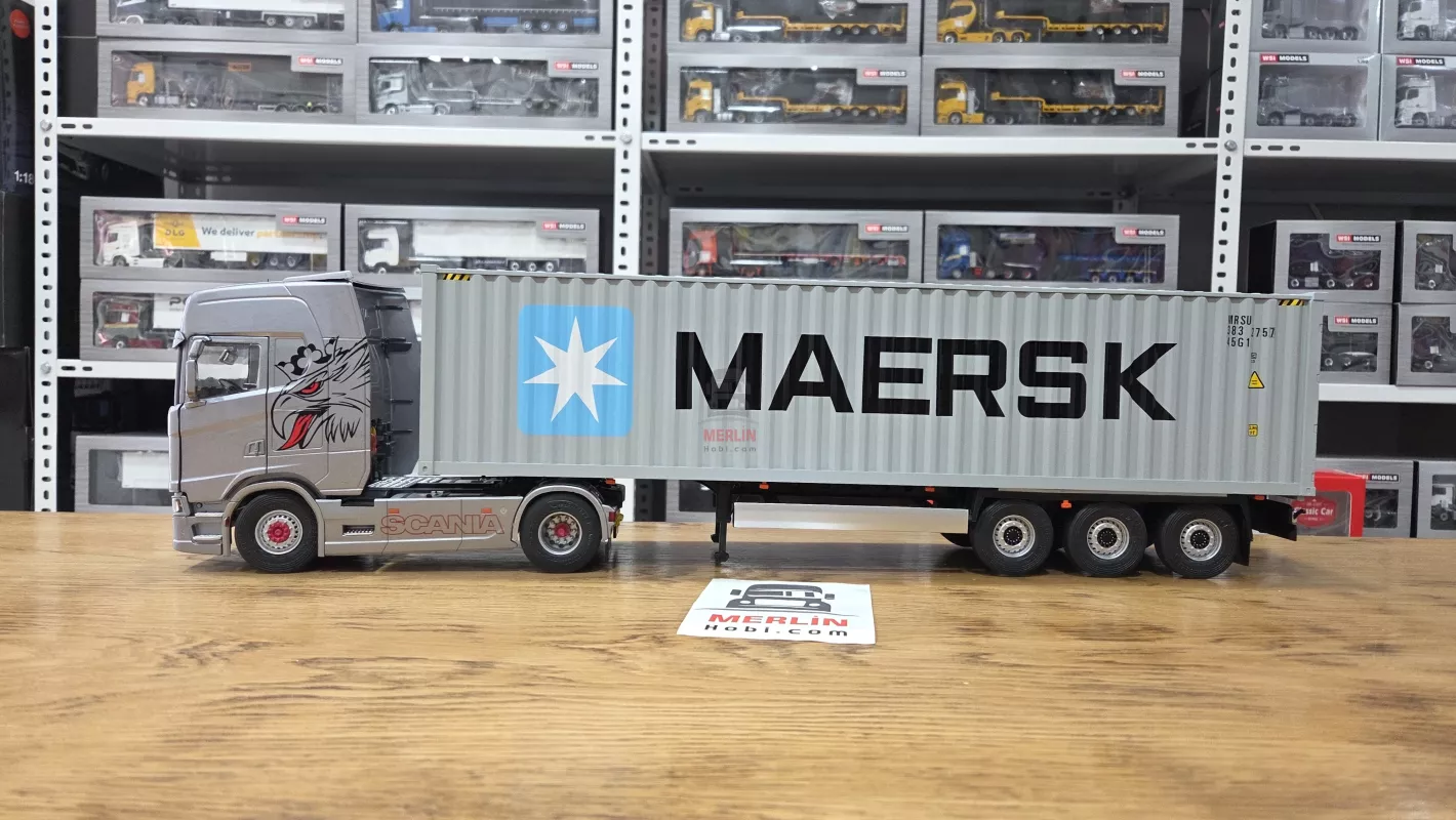 1/24 Scania 580S Highline + Konteyner Dorse - MAERSK  – Solido