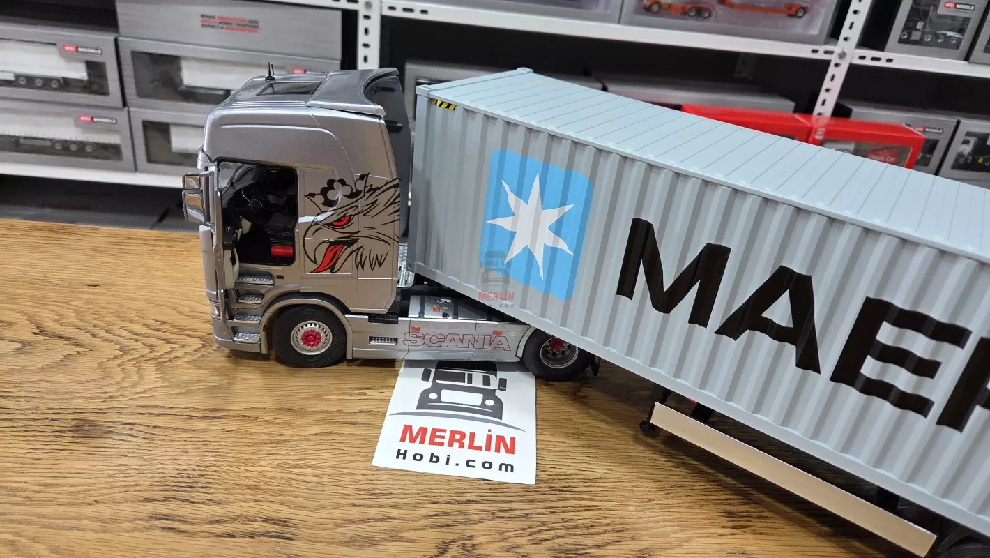 1/24 Scania 580S Highline + Konteyner Dorse - MAERSK  – Solido
