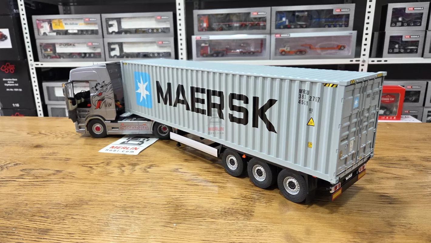 1/24 Scania 580S Highline + Konteyner Dorse - MAERSK  – Solido