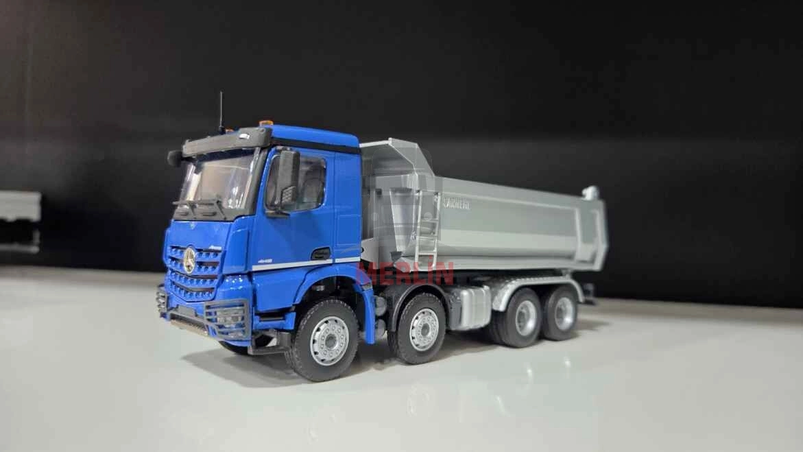 1/50  Mercedes AROCS 8X4 Mavi Renk Damperli Kamyon