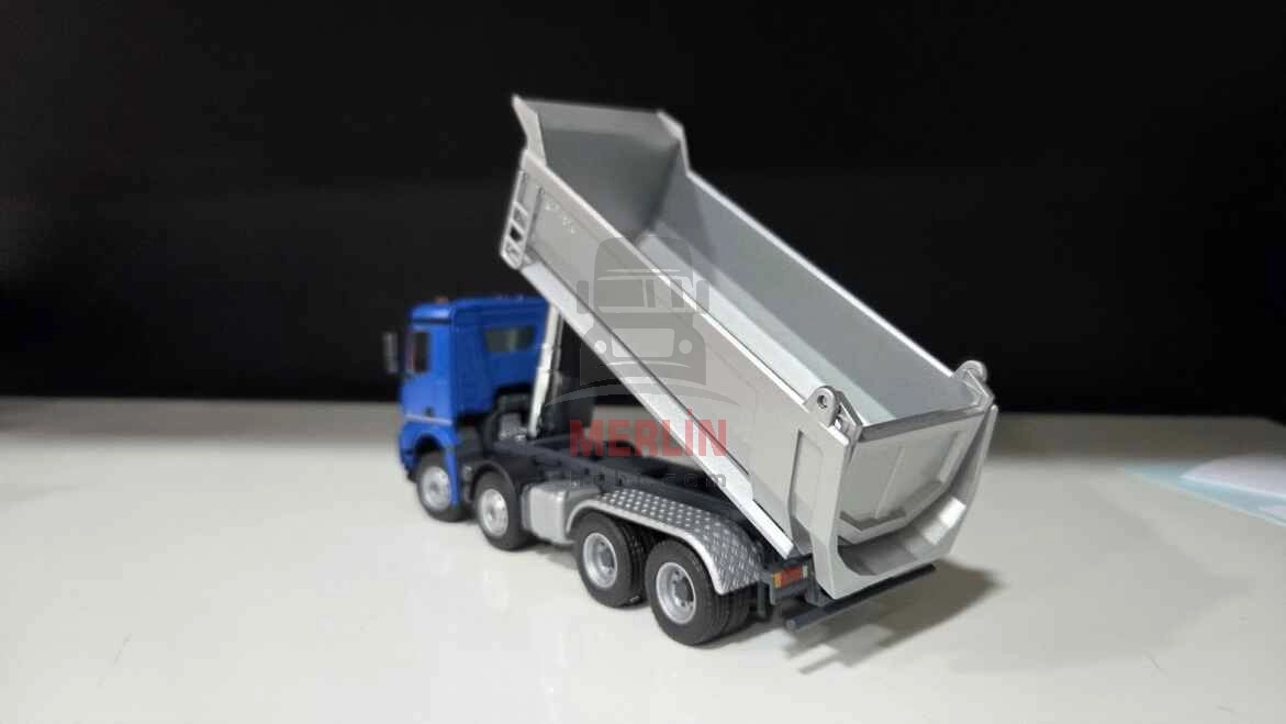 1/50  Mercedes AROCS 8X4 Mavi Renk Damperli Kamyon