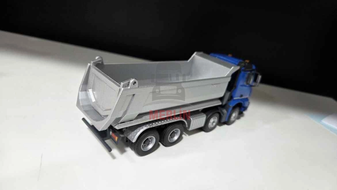 1/50  Mercedes AROCS 8X4 Mavi Renk Damperli Kamyon