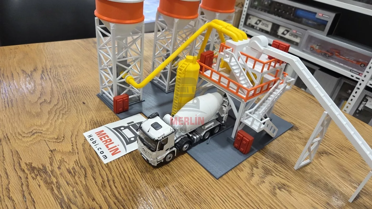1/50 Scale Concrete Batching Plant Silo Station