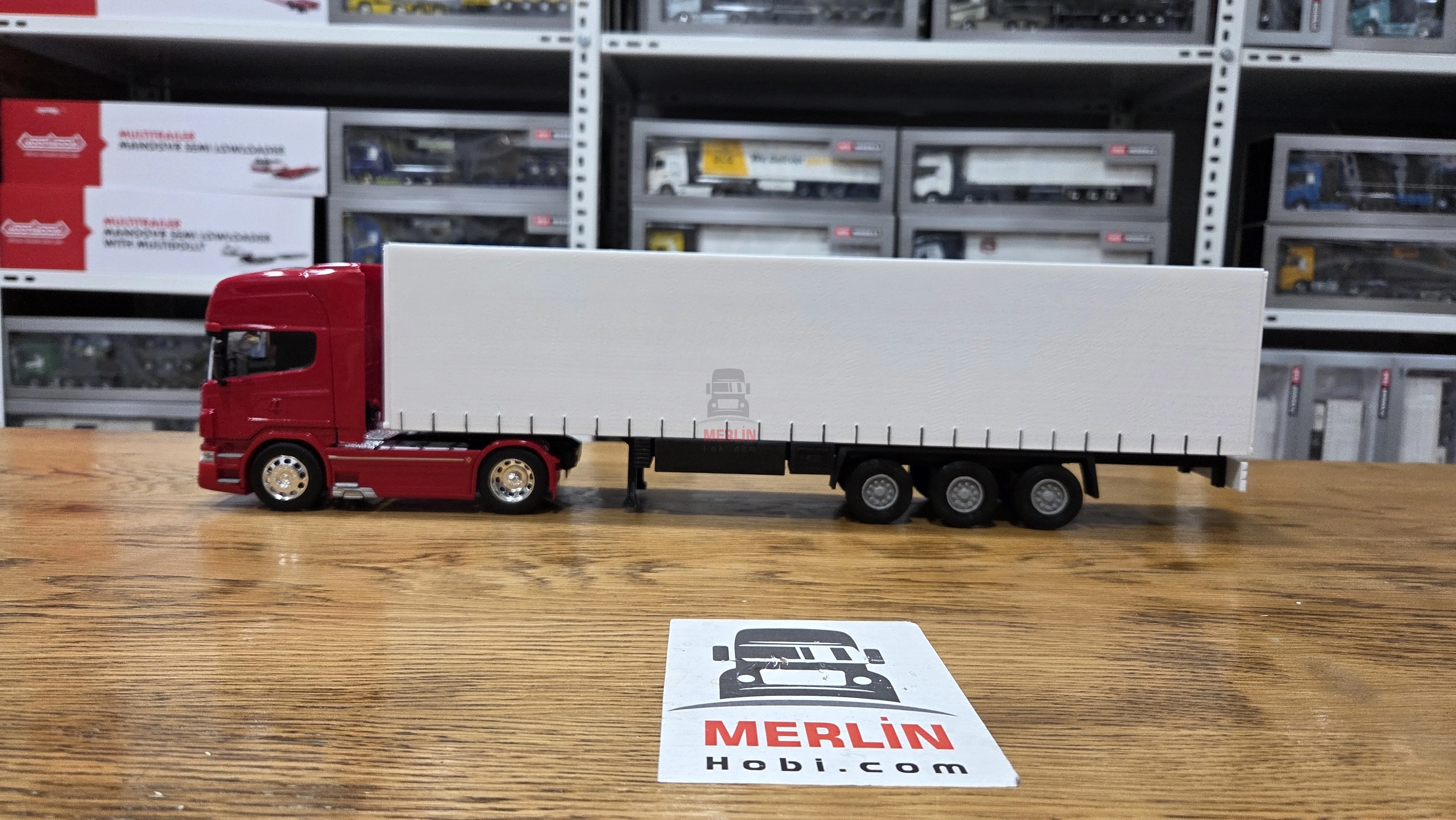 1/32 - Scania V8 R730 ve Tenteli Dorseli  Özel imalat