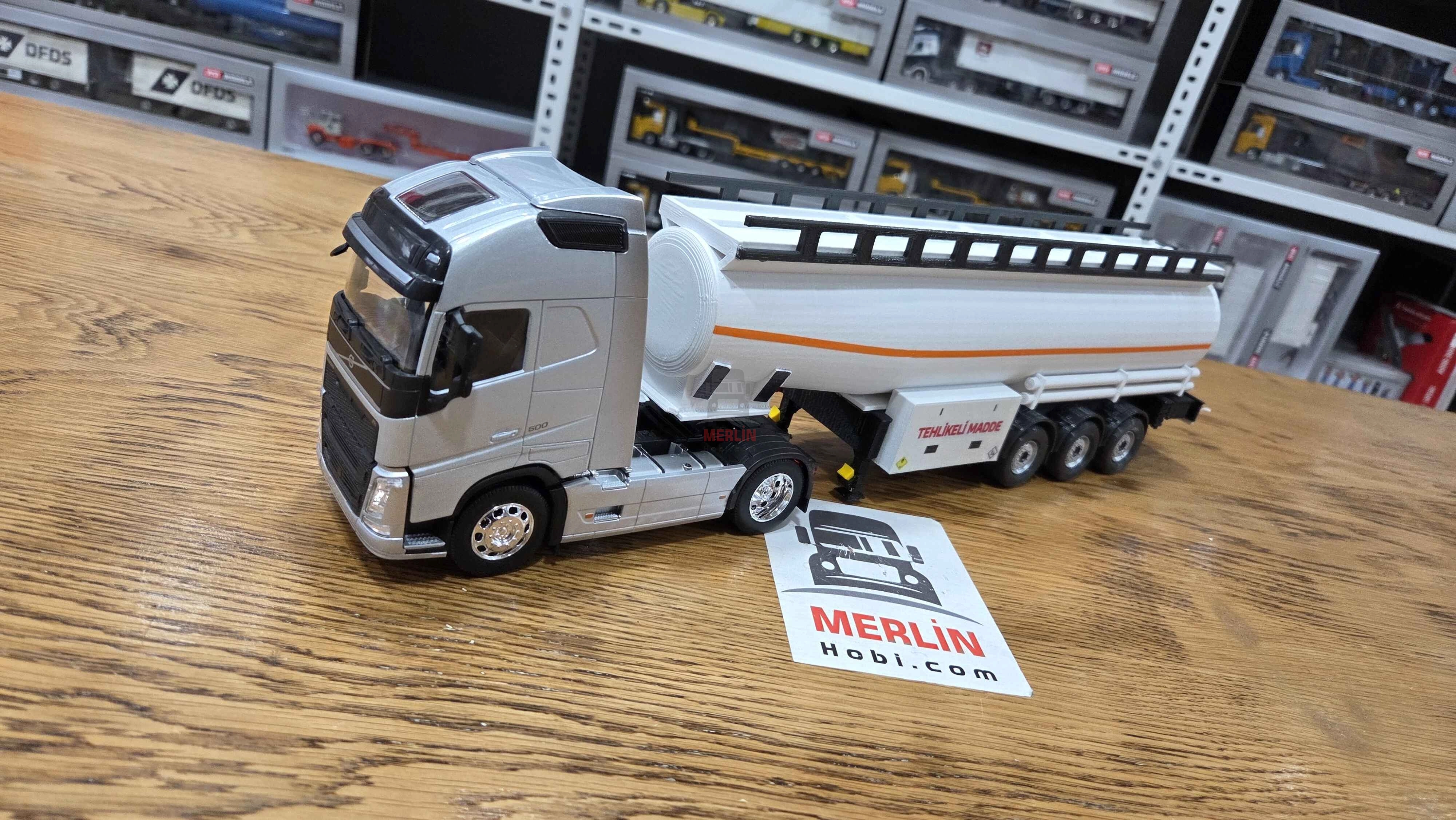 1/32 - 1/32 - VOLVO FH4 FH500 4x2 ve Tanker Dorse Özel imalat