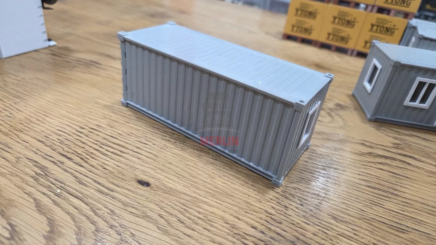 1/50 Konteyner Ofis Gri Renk 20 ft  -  Plastik