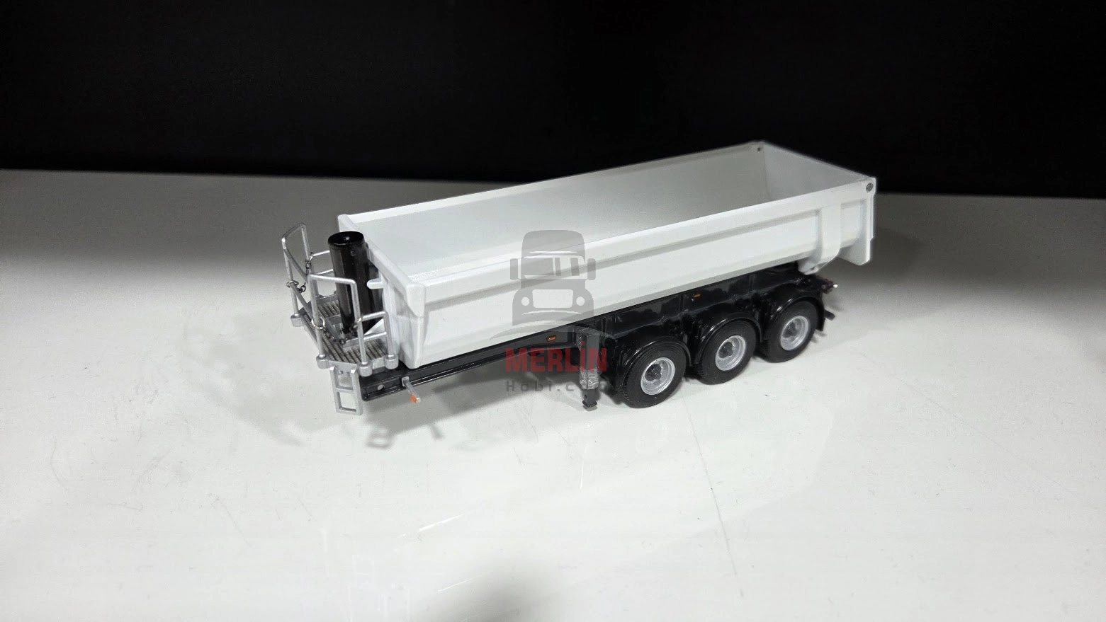 1/50 Damper Trailer 3 Aks  White Color